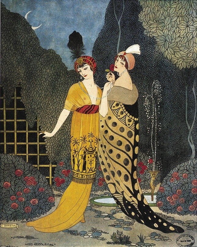 Chez Poiret', cover of Les Modes, with designs by Paul Poiret