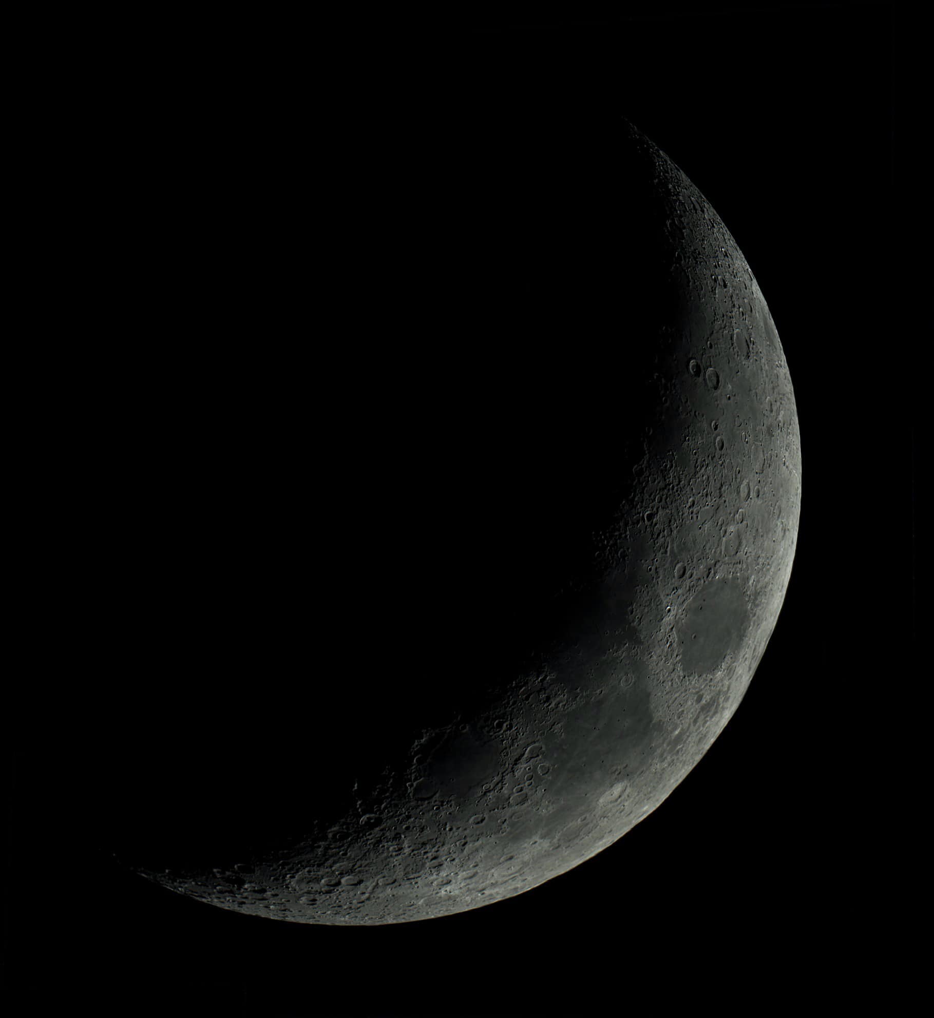 Well I worked on my first mosaic of the moon imaged using the