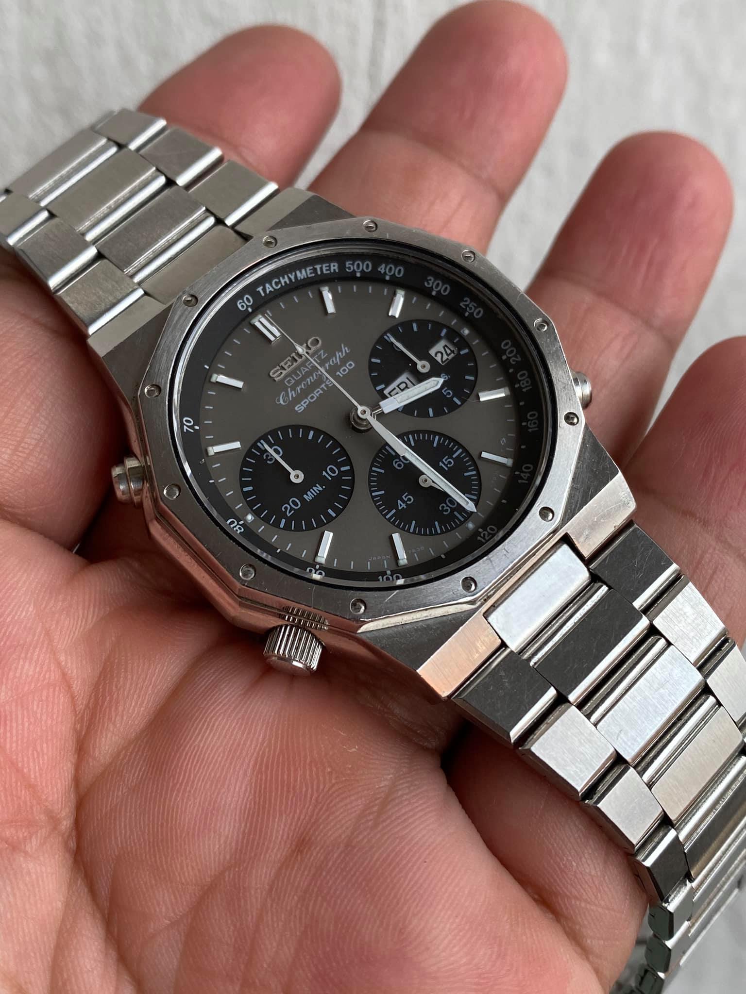 1984 Seiko 7A38-7029 Quartz Chronograph “Royal Oak” Sports 100