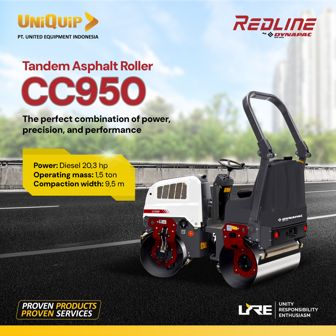Dynapac CC950 adalah... - PT United Equipment Indonesia