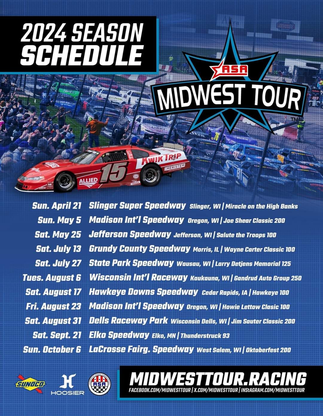 The Midwest Tour is back... - Wisconsin International Raceway