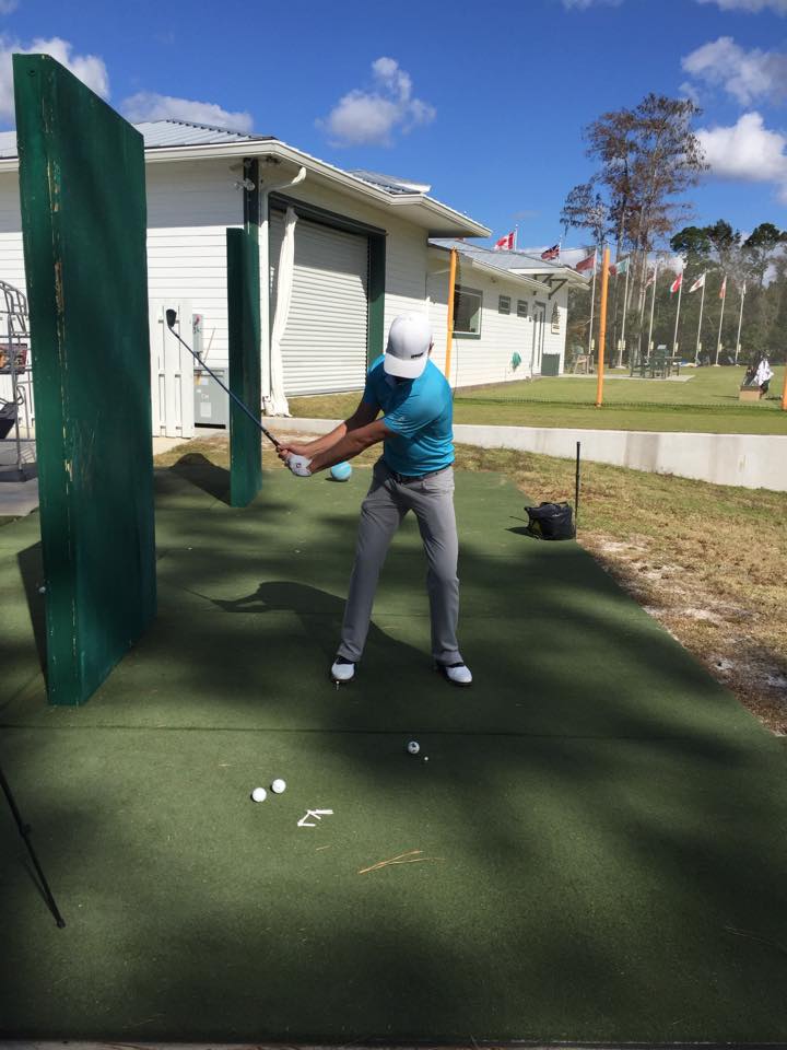 Zach practicing the wall drill at the MBGA getting ready to defend