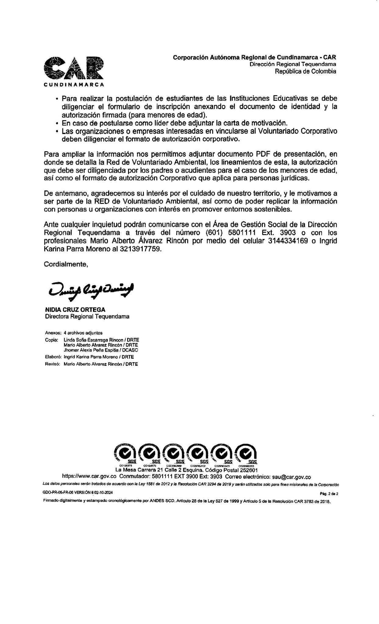 Progresar S.A. ESP | San Antonio del Tequendama