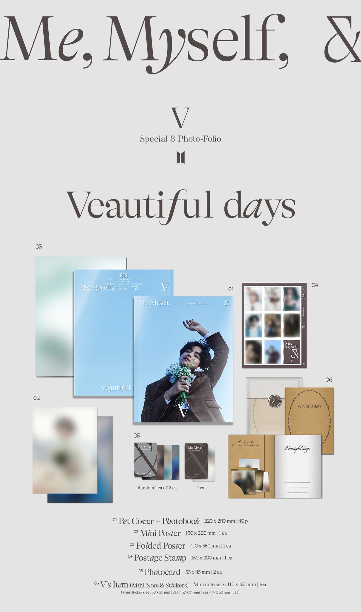 공지] Special 8 Photo-Folio Me, Myself, and V 'Veautiful Days