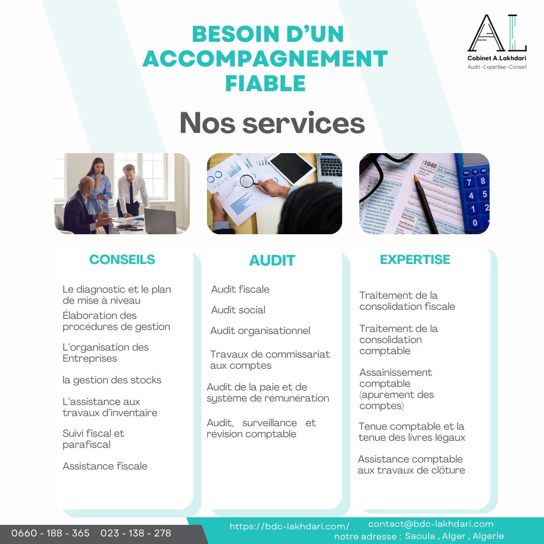 Cabinet d'Audit et de Conseil - Expertise Comptable A-Lakhdari | Saoula
