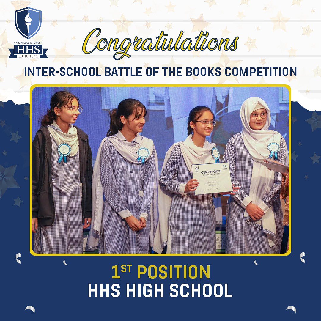We are delighted to announce the... - HHS School System