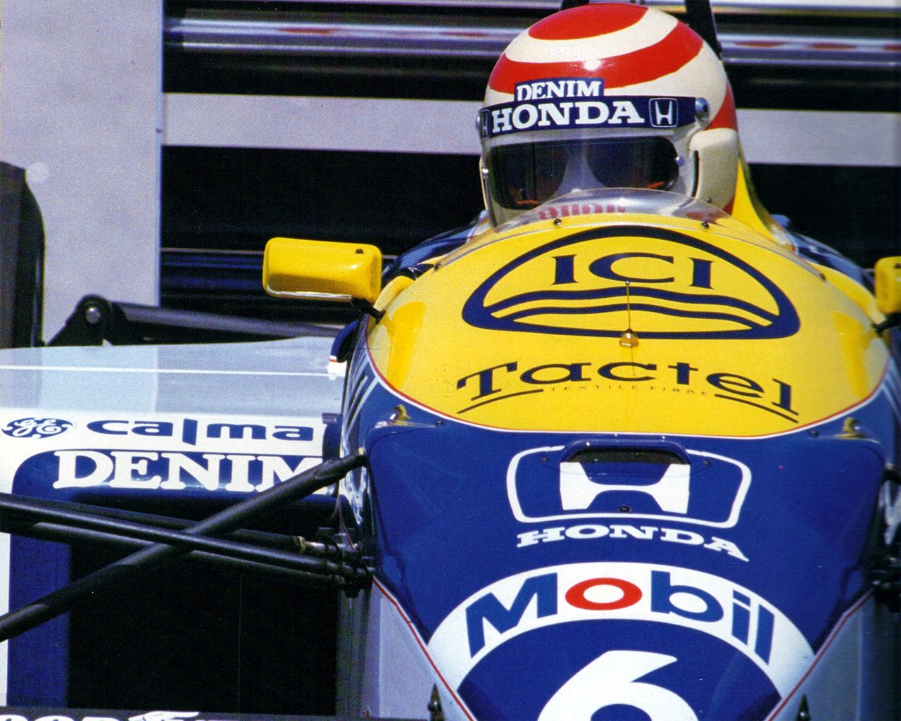 Nelson Piquet at Williams FW11B Honda turbo - Suzuka/Japanese