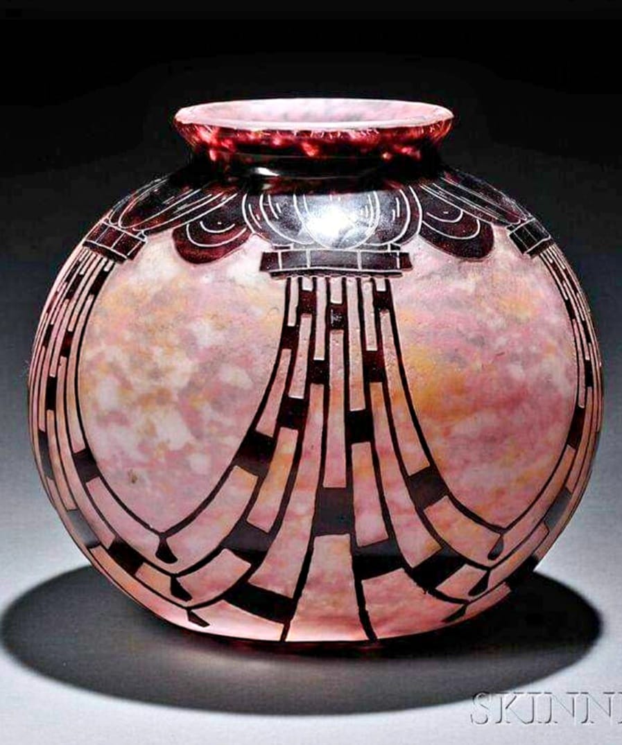 Le Verre Francais vases from 1920s France