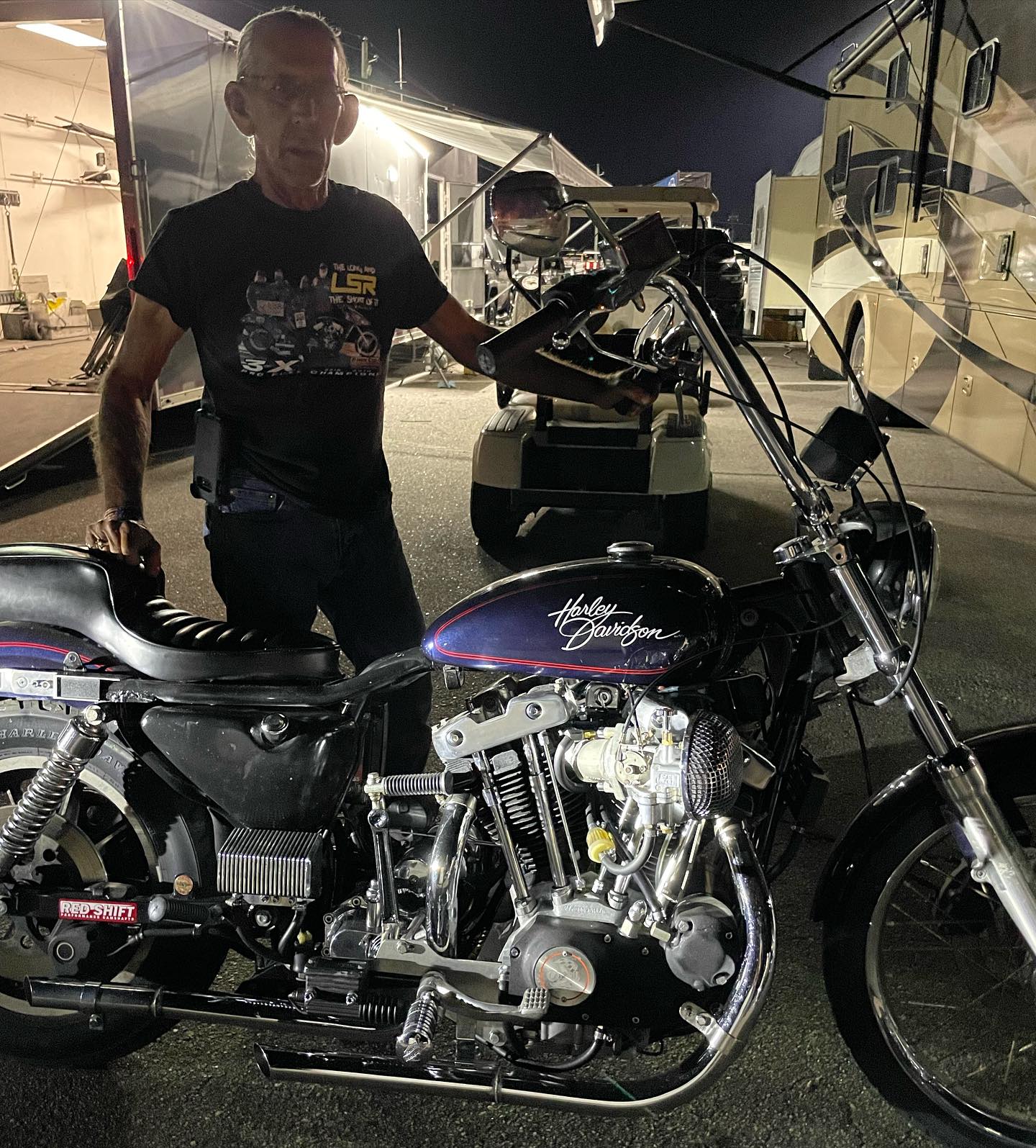Nick Sangregory's 1981 Harley-Davidson yinzer chopper (Pittsburgh)