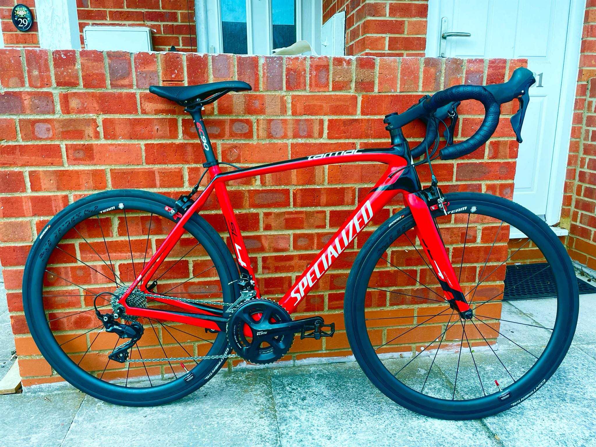 New bike day. Tarmac SL4 with 105 and Superteam Wheels. Built on a 