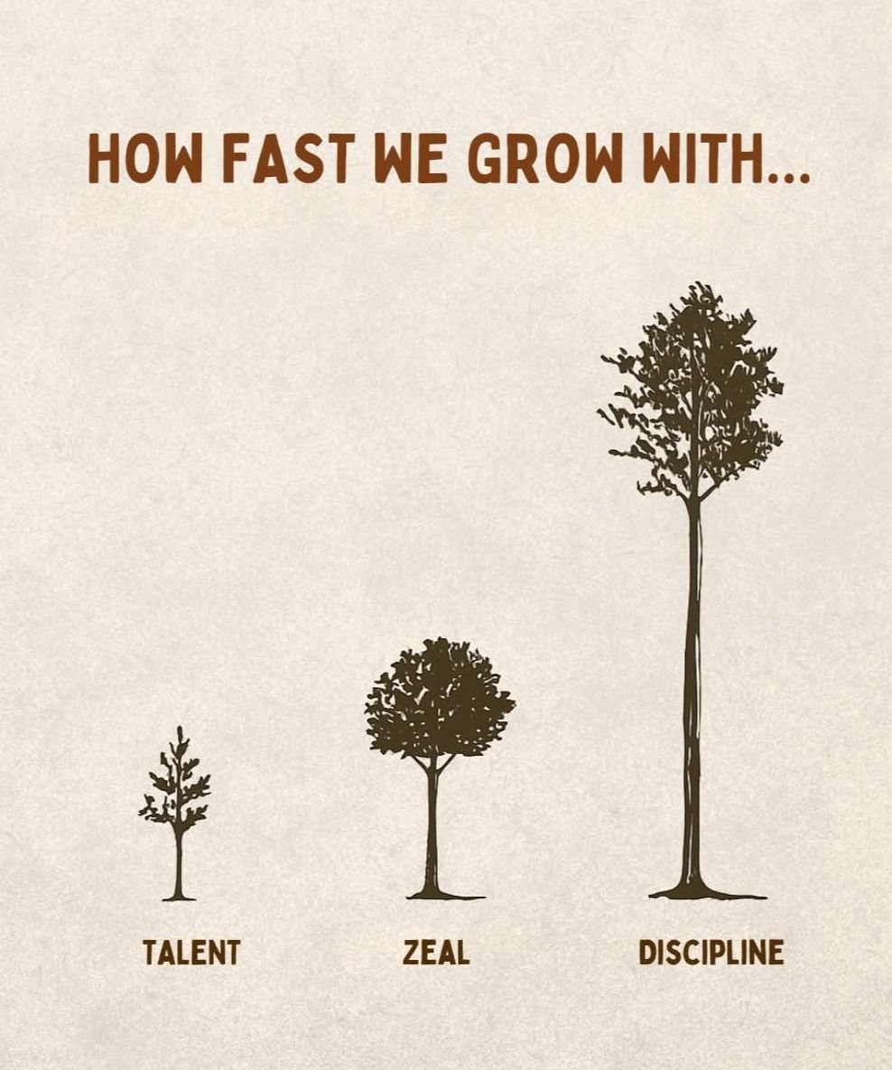 Knowing - Talent is the seed, zeal is the sunlight, but discipline is ...
