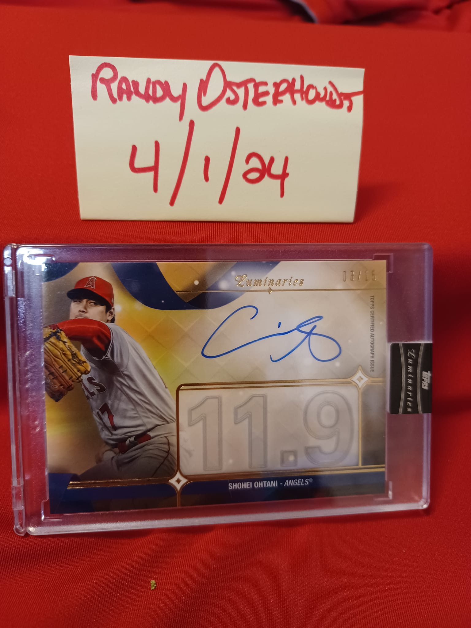Check out this beauty - Shohei Ohtani 2019 Panini Flawless 