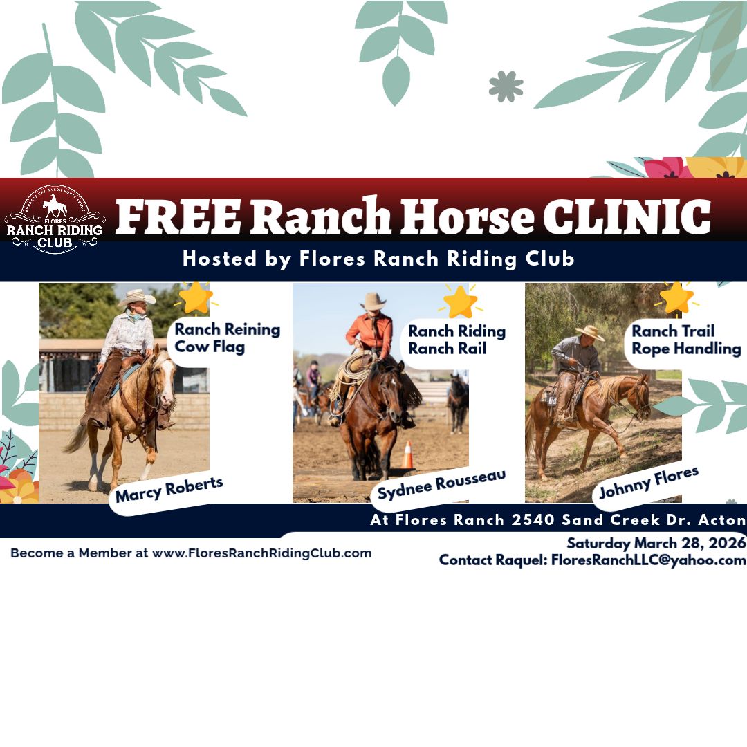 Free Ranch Riding and Ranch Horse Clinic