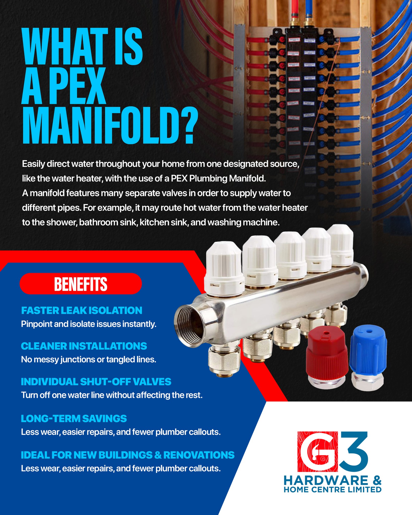 G3 - Smarter Plumbing Starts at the Source 💧🔧 Wondering what a PEX ...