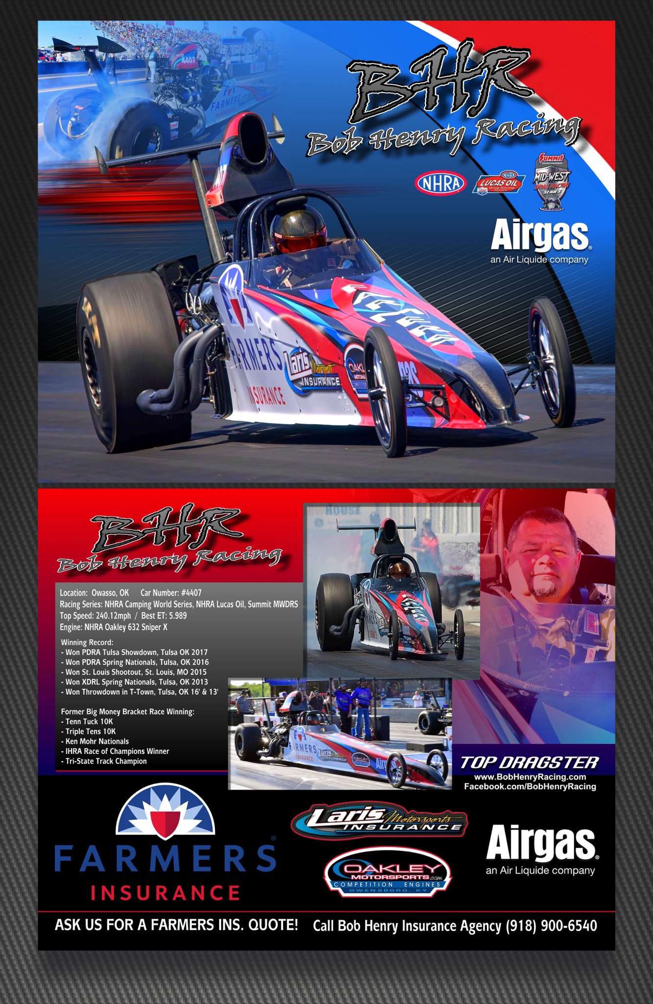 RaceWorks.com - NEW! Updated Hero Cards made for Bob Henry...