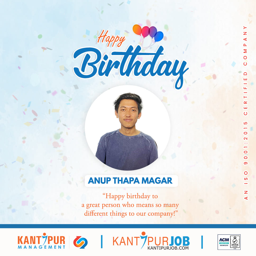 Happy Birthday! We... - Kantipur Management Private Limited