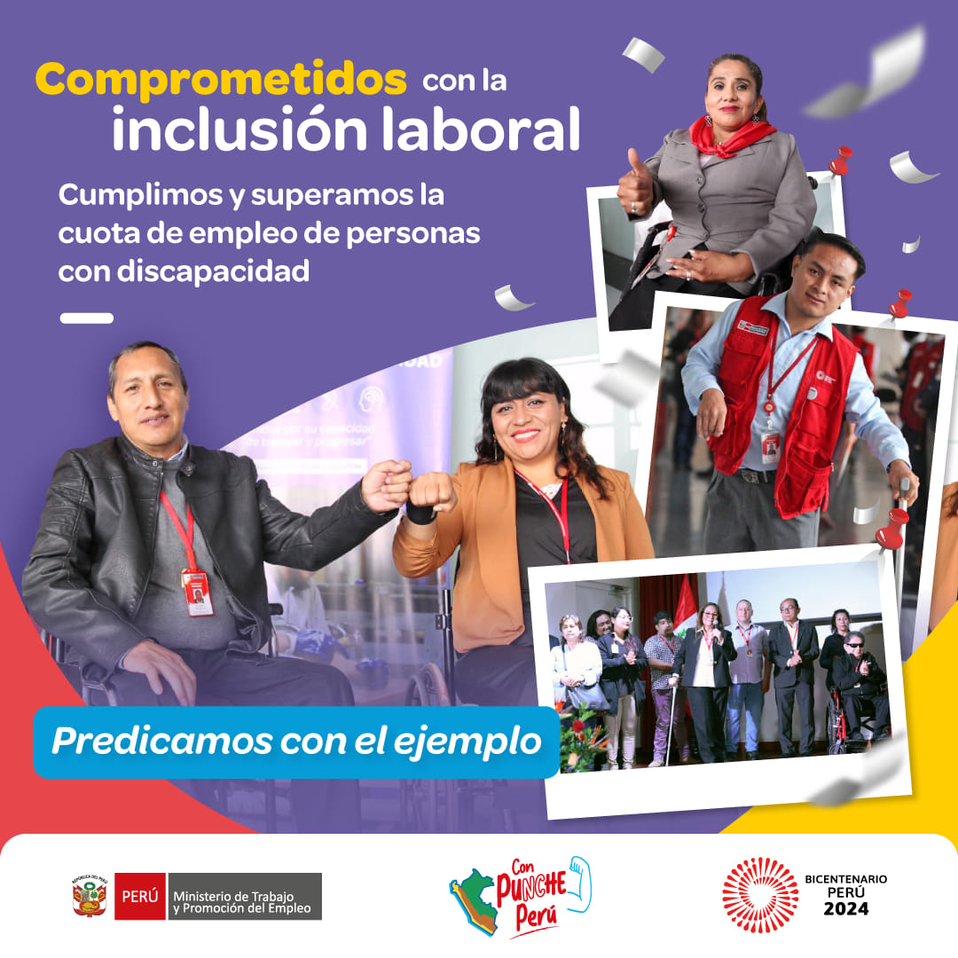 🧑‍🦯... - Ministerio de Trabajo y Promoción del Empleo del Perú | Facebook