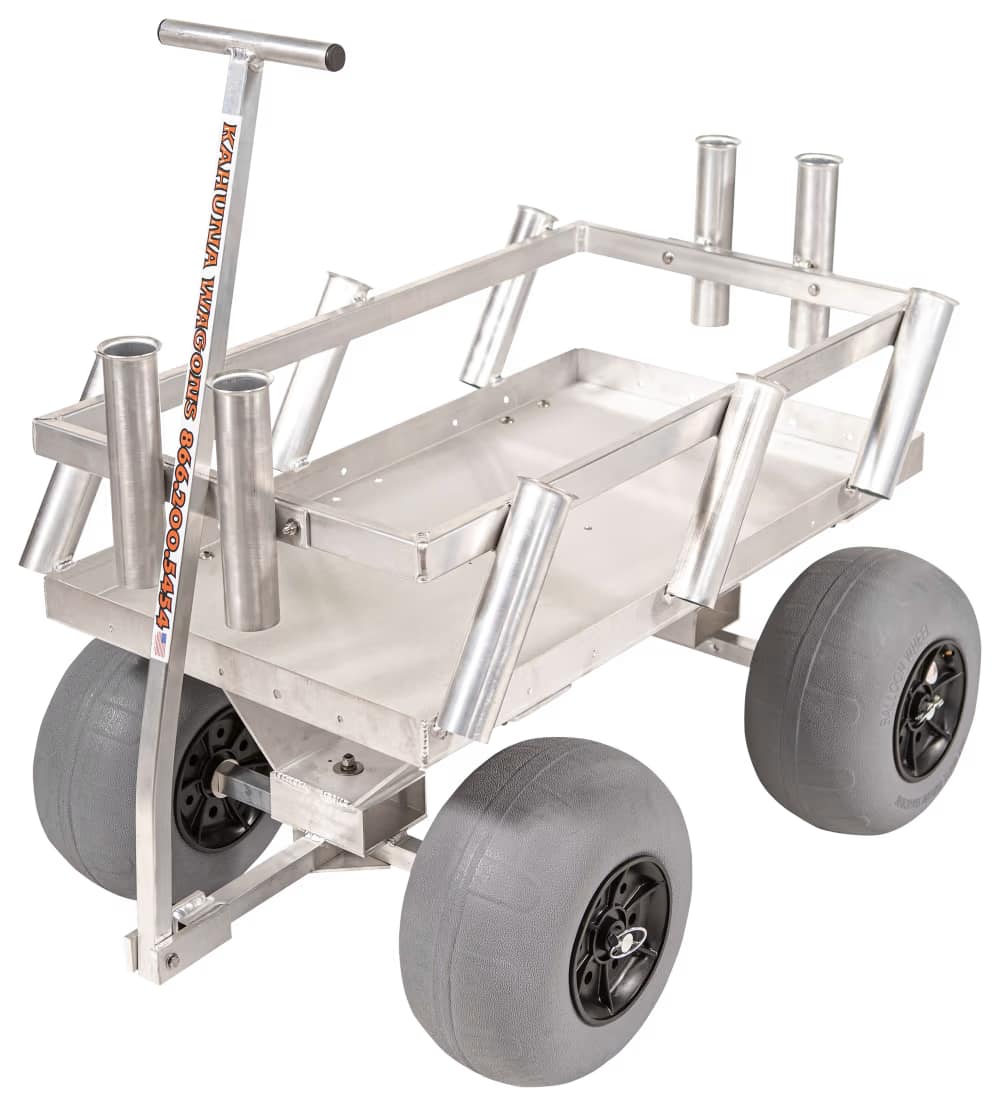 cpi reels on wheels large fishing cart 6500 GDLF Foldable with Big and 5 Rod Holders The ultimate All Reels on Wheels Jr. Fishing