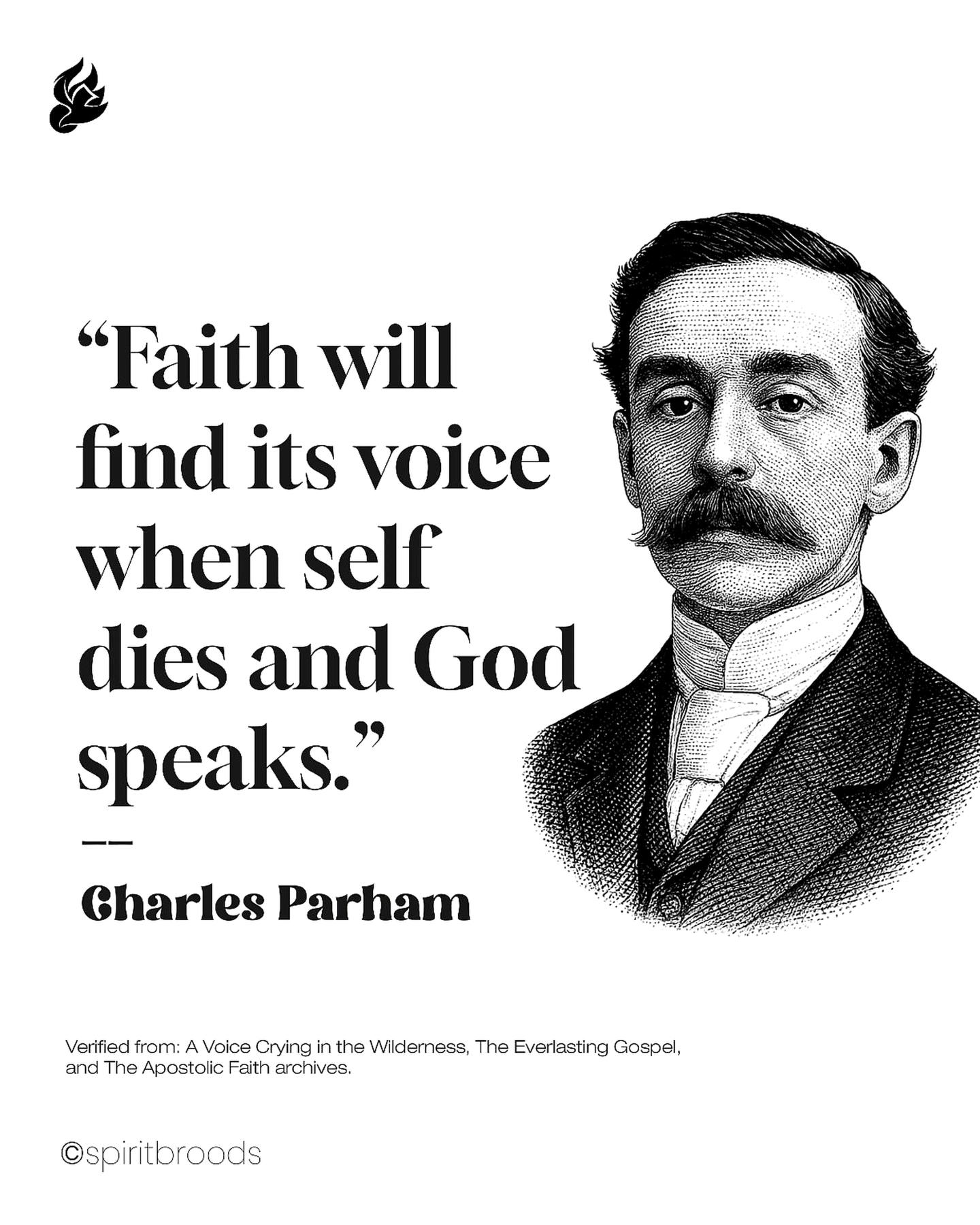 Spirit Broods - CHARLES F. PARHAM - THE MAN WHO DARED TO... | Facebook
