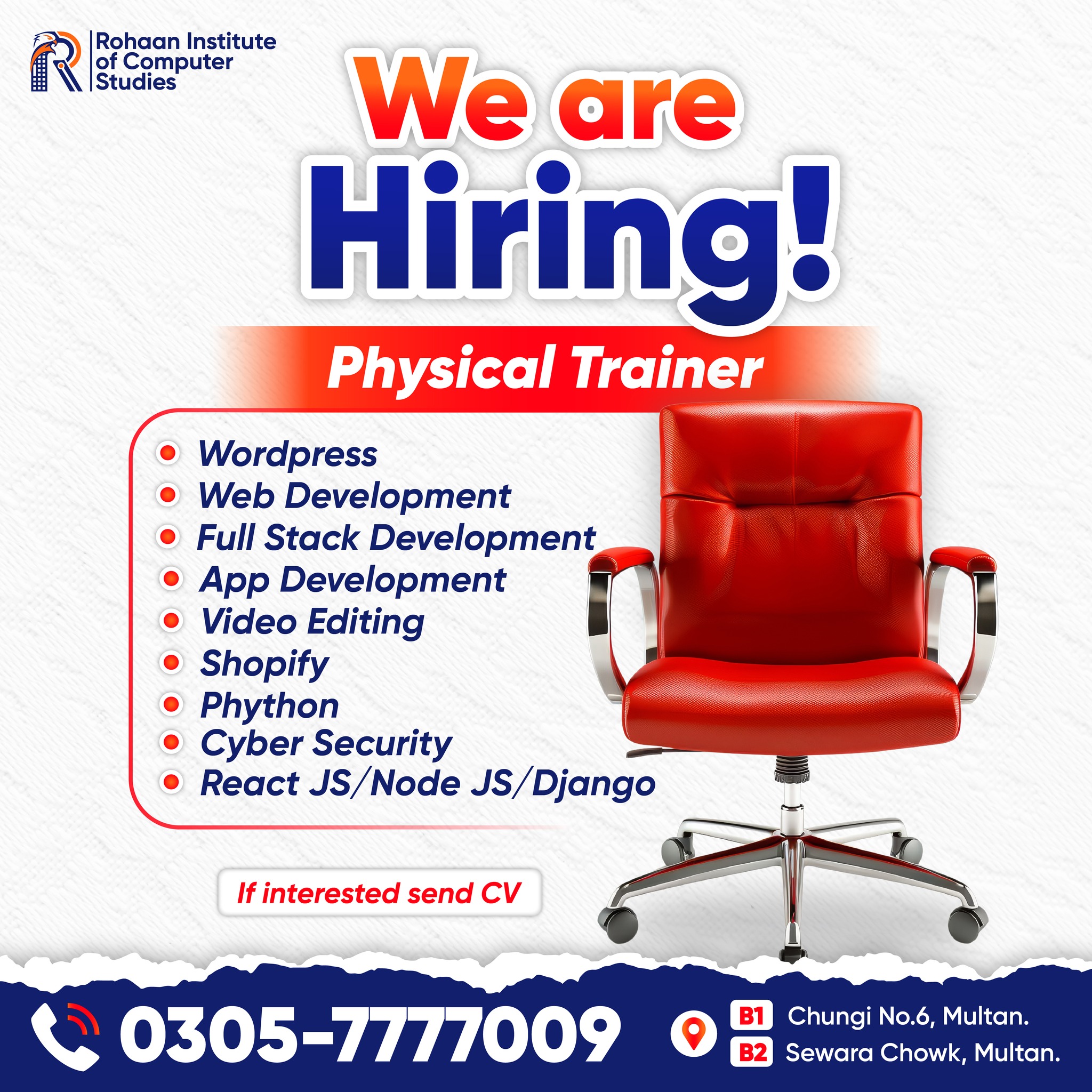 Rohaan Institute of Computer Studies | Gulgasht Colony