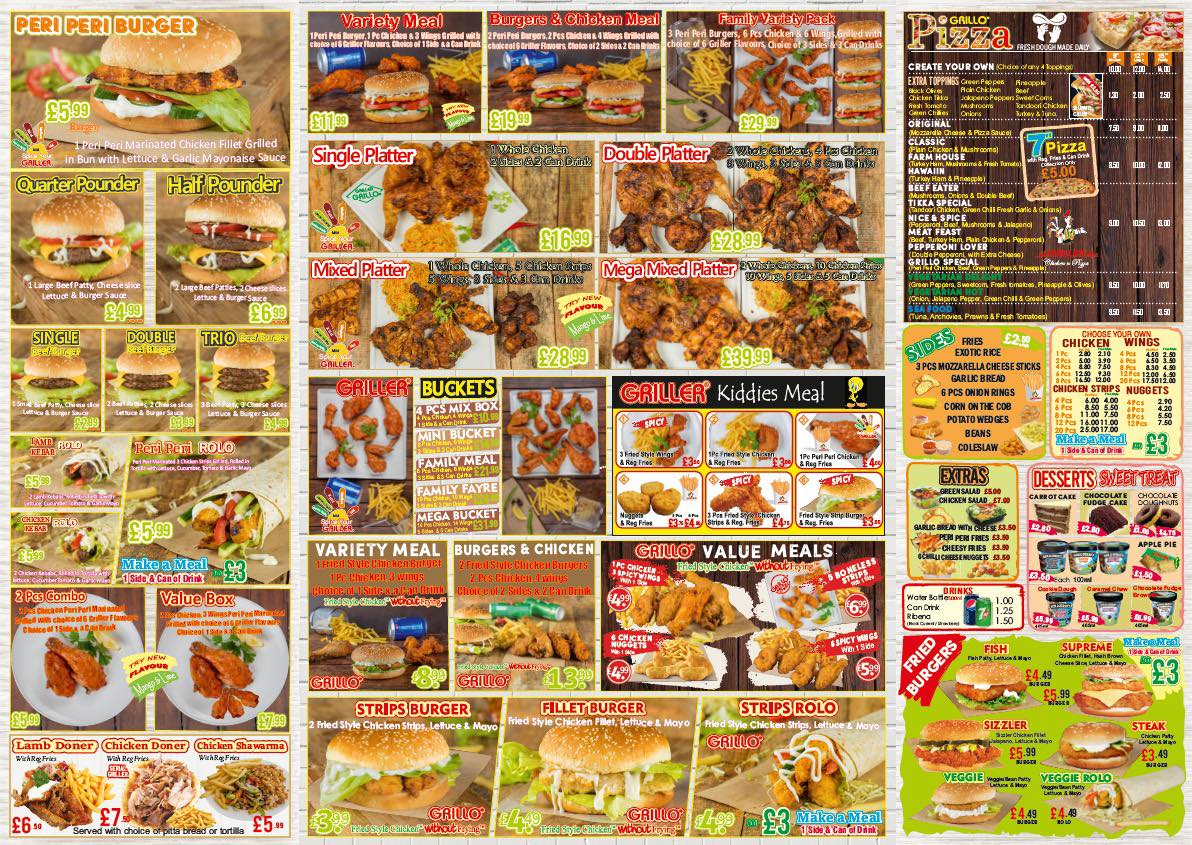GRILLER - Latest menu of GRILLER®️ Head Office Branch...