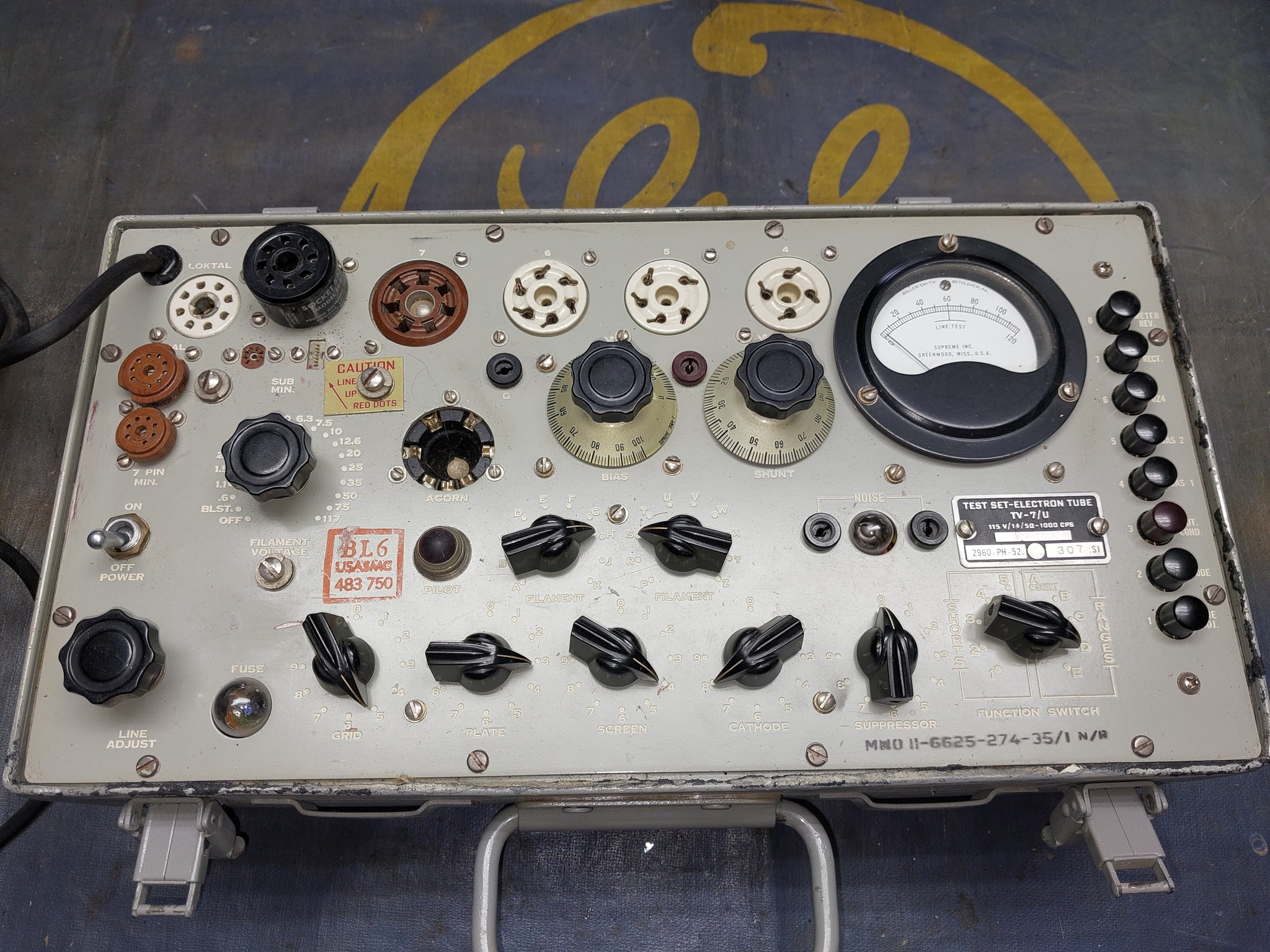 Restoration and calibration of a vintage TV-7D/U tube tester
