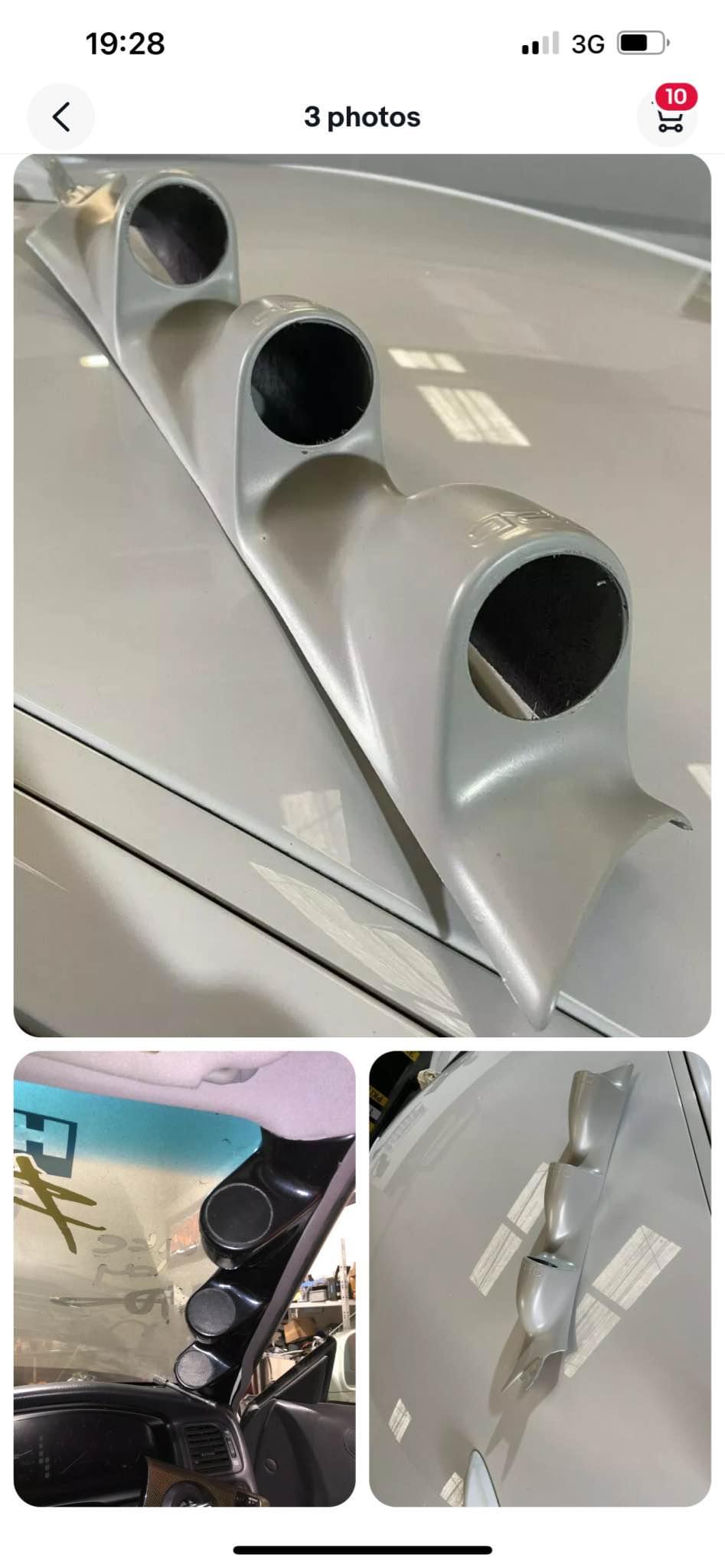 Toyota chaser jzx100 Triple pillar pod with trd logo for either