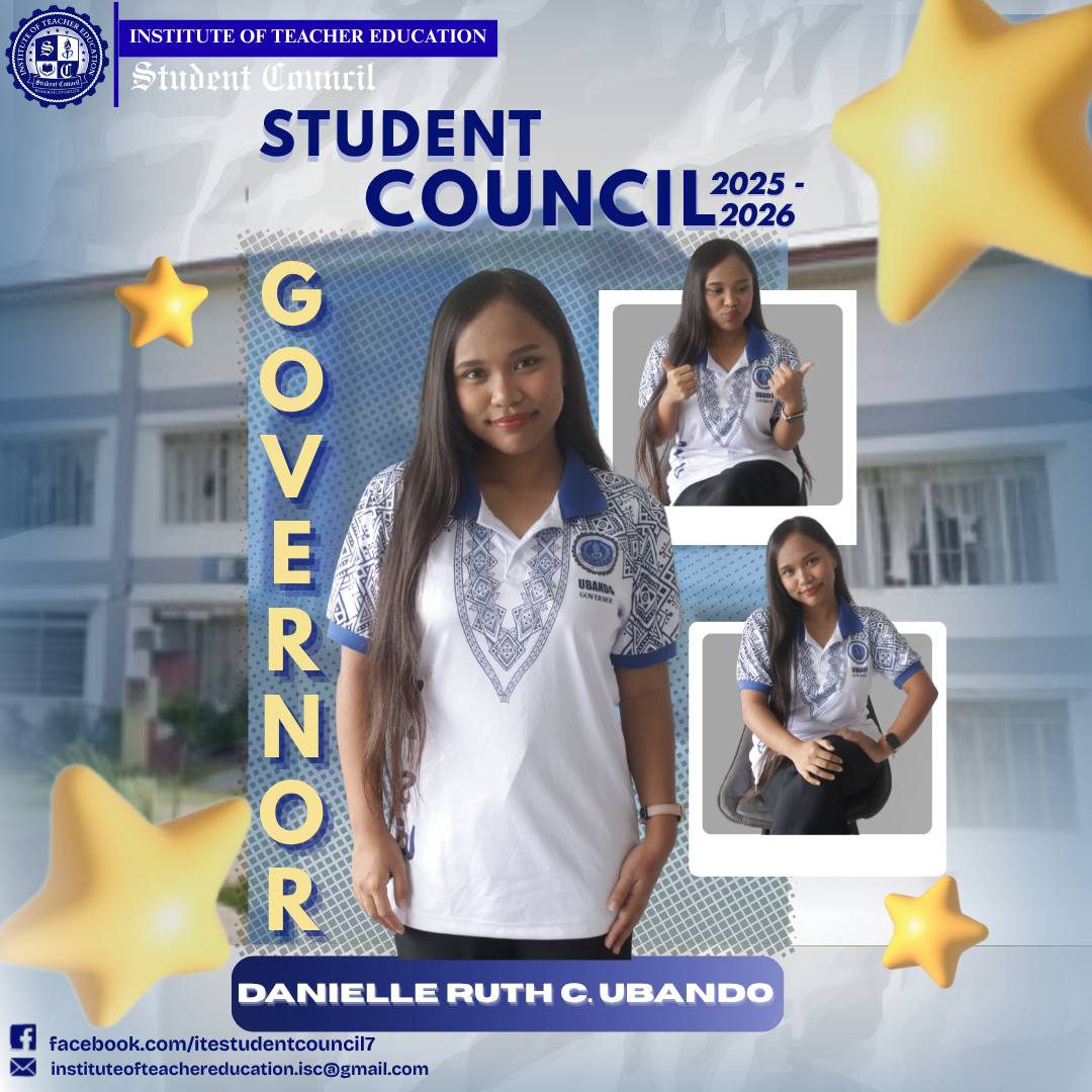ITE-Student - Meet the ITE Governor, Danielle Ruth C. Ubando! She's ...