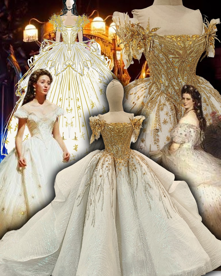 white strapless dresses Women's Bella Donna Frill Dress L by Selfie Leslie casual denim dress 23.5”/60cm Medieval Prom Dress Lady Color:Gold/Pewter