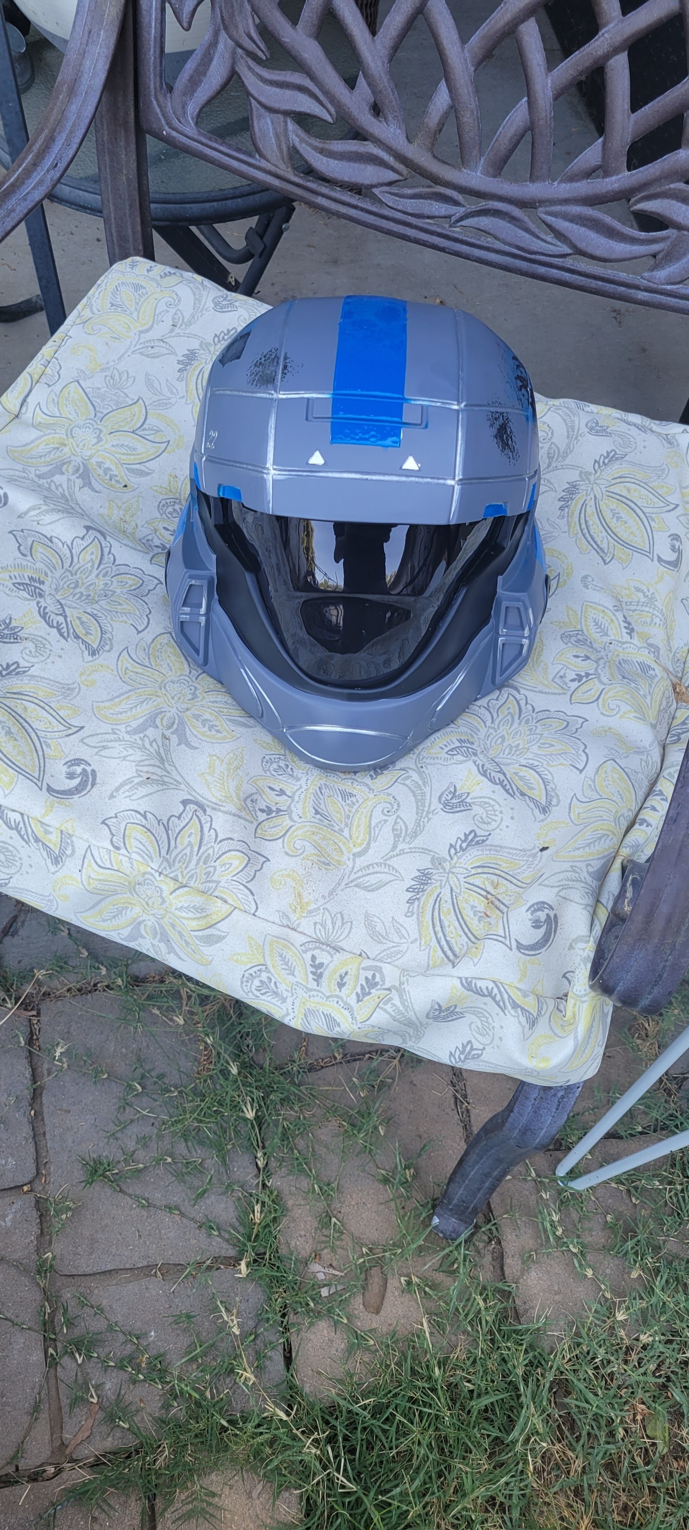 blue halo motorcycle helmet Triple 8 Snow Standard - Navy Rubber and dial adjuster provide our most comfortable fit along with deluxe finishes at a great price. Halo 3 Master Chief Scaled