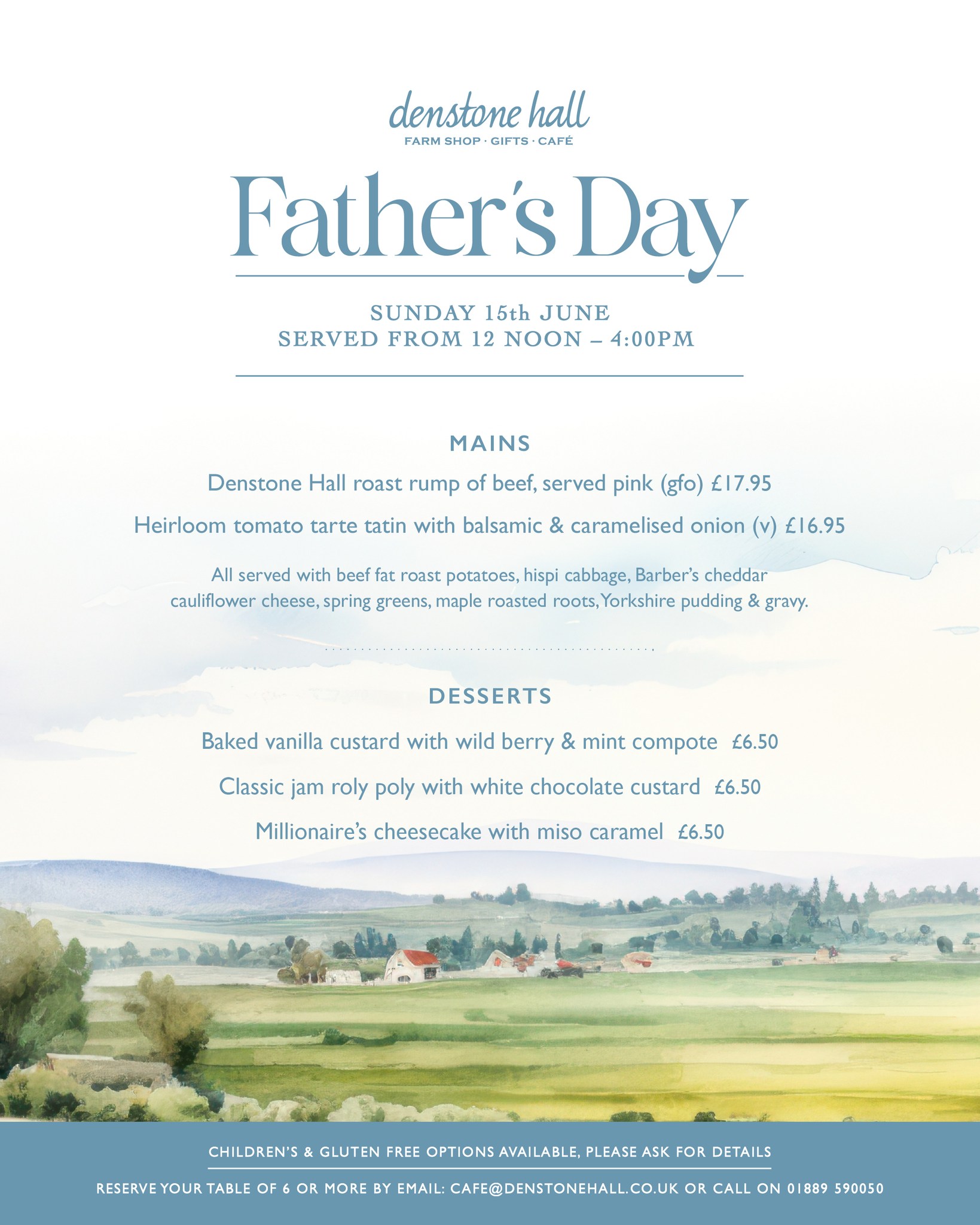 Denstone - Have you made your Father's Day plans yet? Treat Dad to a ...