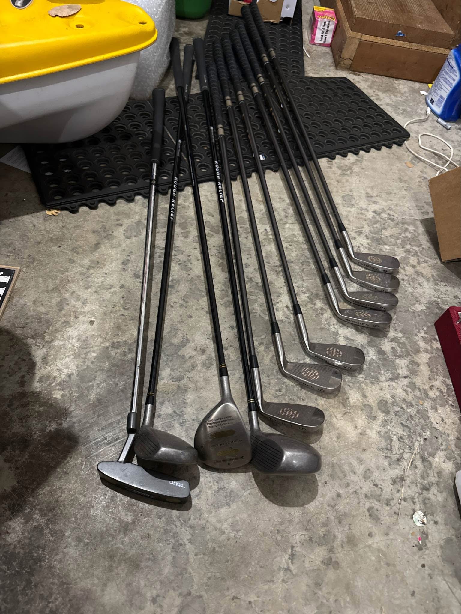 Full Pro Select Golf Club Set – Irons, Woods & Putter - Golf Clubs ...