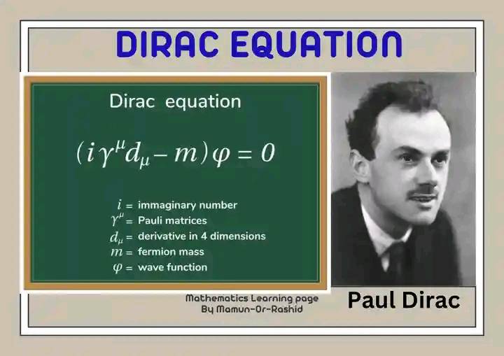 Paul Dirac, renowned theoretical physicist, developed the Dirac