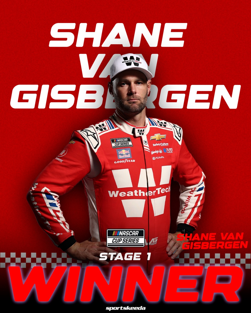 Sportskeeda - Shane van Gisbergen wins Stage 1 at the Roval🔥 | Facebook