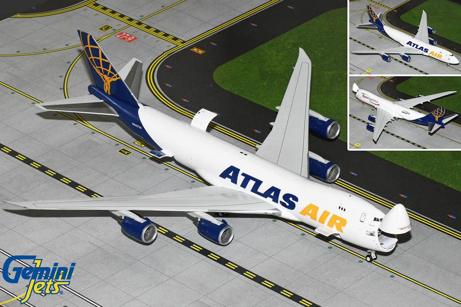 Gemini 1/200 B747-400 THAI タイ航空 フラップダウン Gemini 1/200