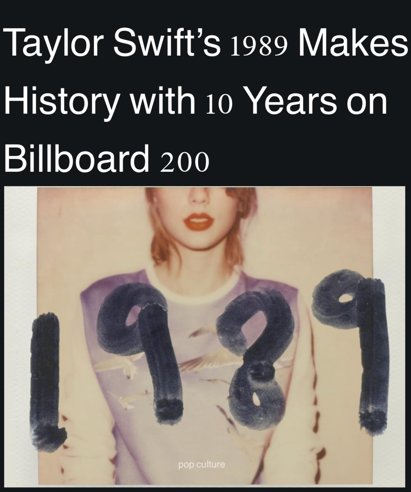 10 years ago today, Taylor Swift