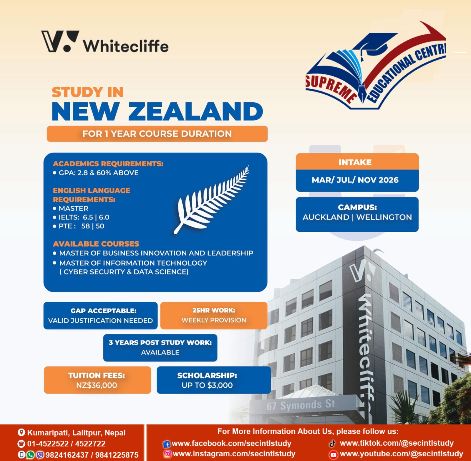 सुप्रिम - 🇳🇿 🇳🇿Study in New Zealand with Whitecliffe College 🇳🇿 🇳🇿 🎓 ...