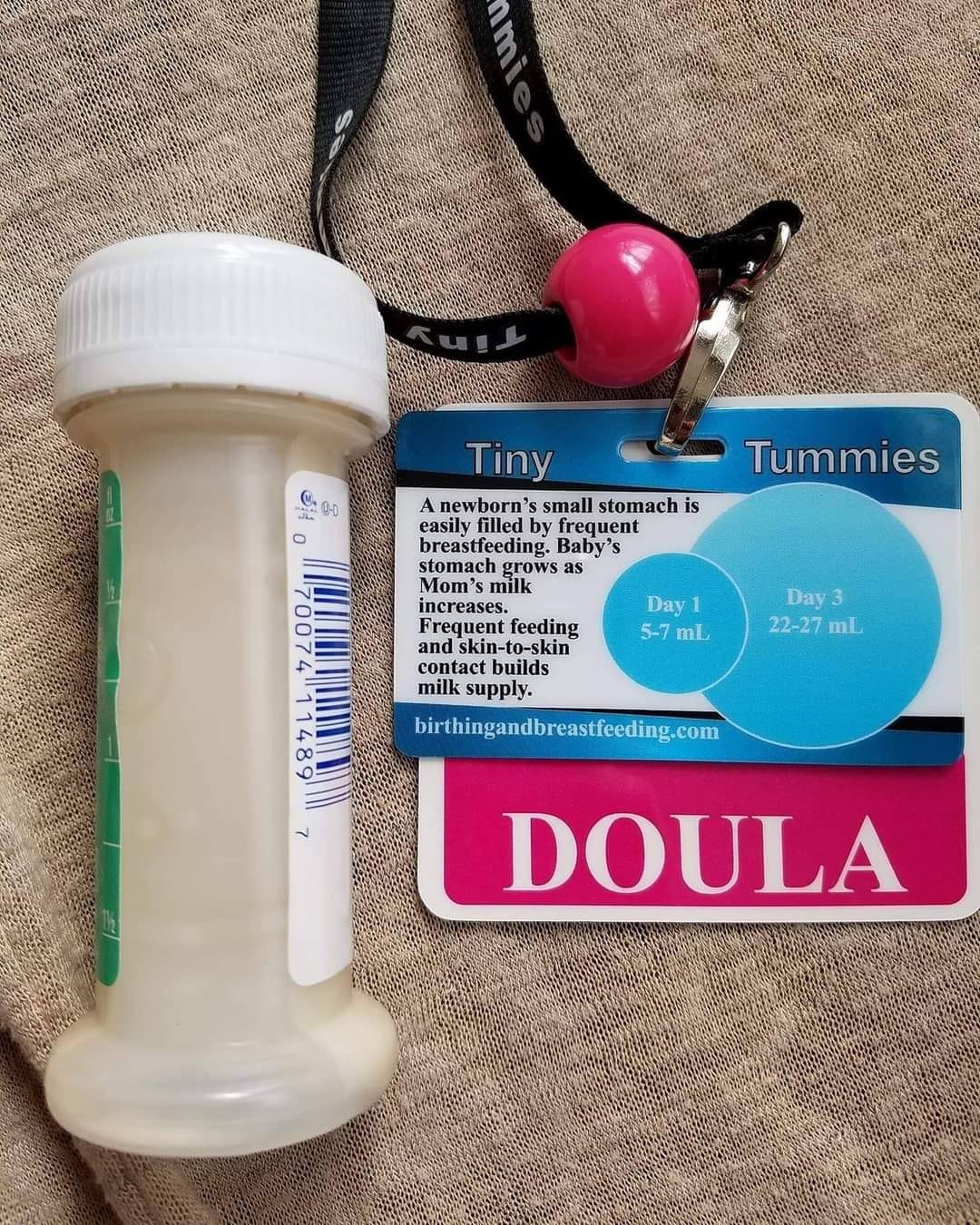 Sharing - See that tiny pink bead on the lanyard? That is the size of a ...