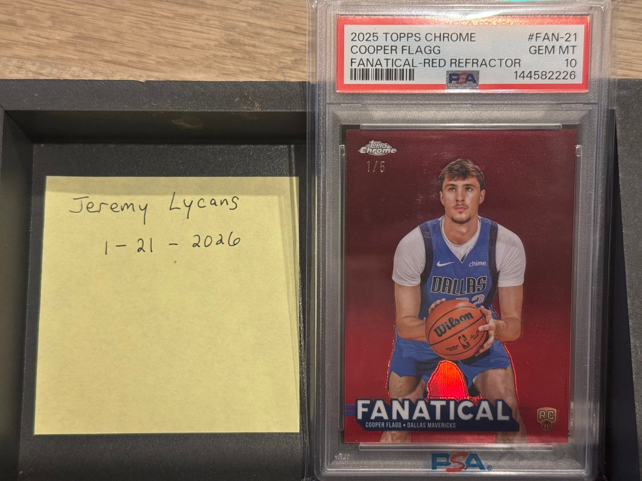 Couple days left on this super rare Cooper Flagg Fanatical 1/5. PSA 10