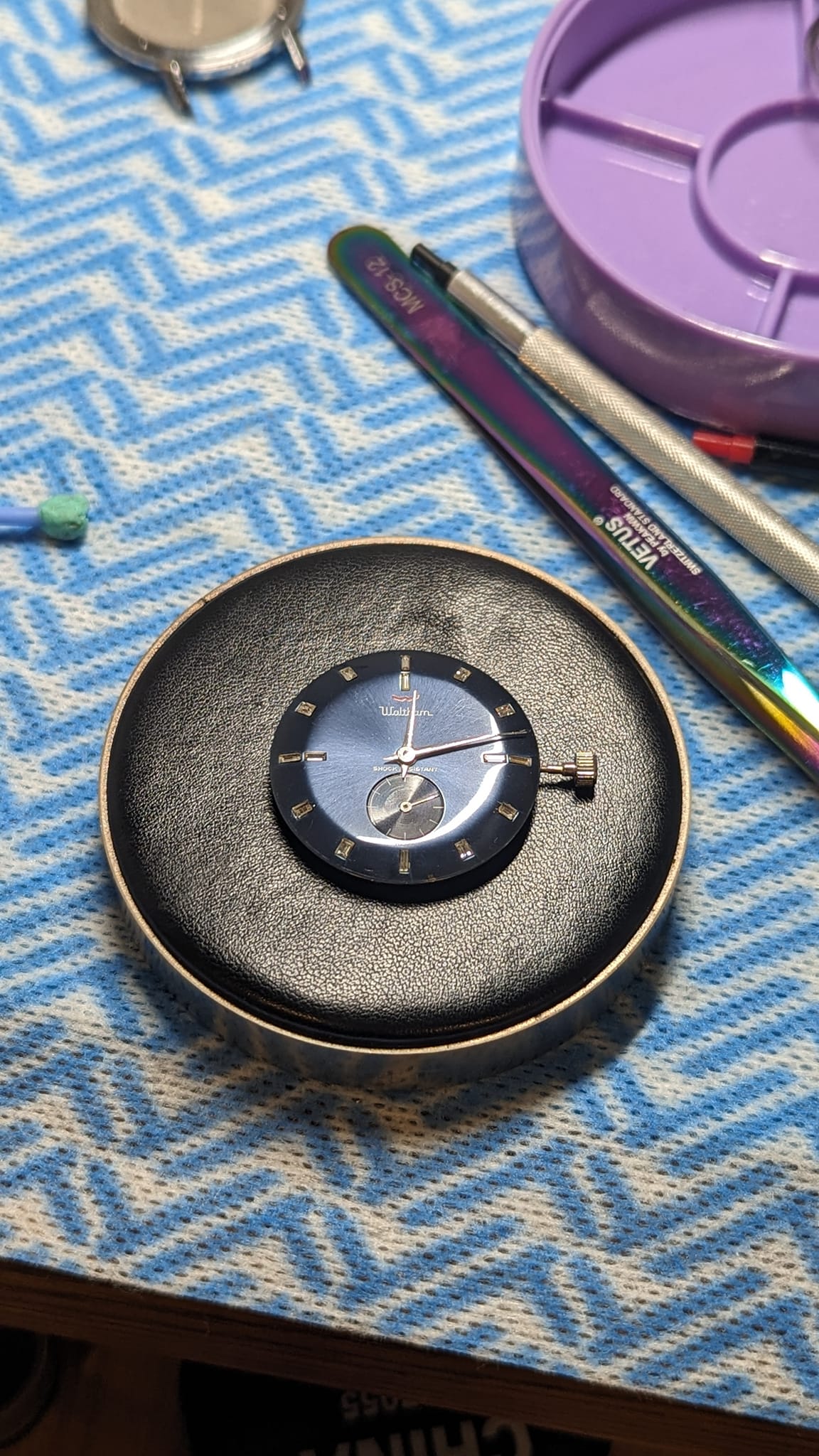 Mouvement De Montre Waltham Lorsa Calibre 238 En Or - Pour Pièces Ou Réparation, Occasion