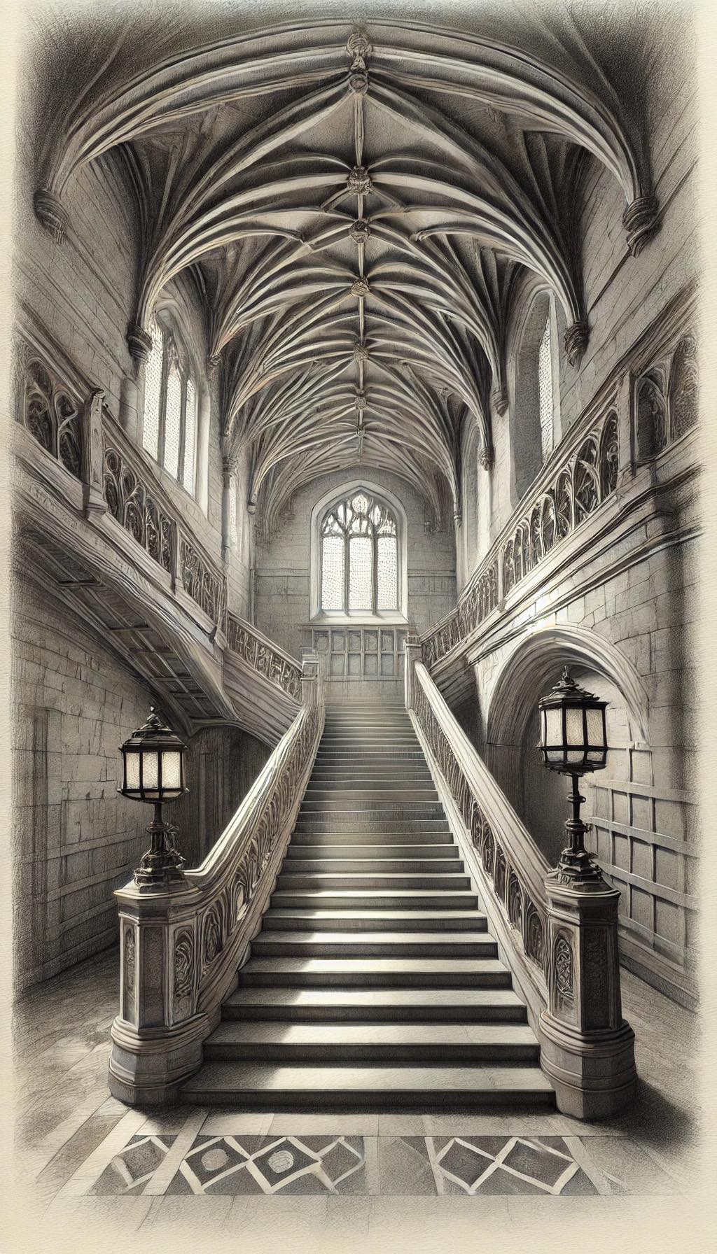 Inheritance - Architectural Description – Grand Stairwell (Gothic ...