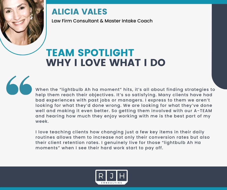 RJH - 💡Team Spotlight: Why I Love What I Do Featuring: Alicia Vales ...