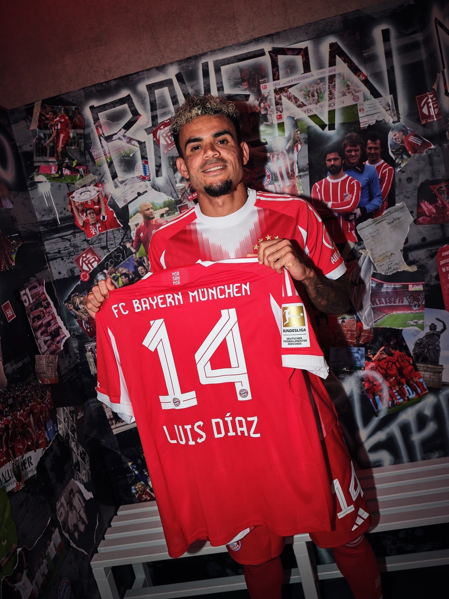 Luis Diaz will take the No.7 jersey ahead of the 2023-24 season 