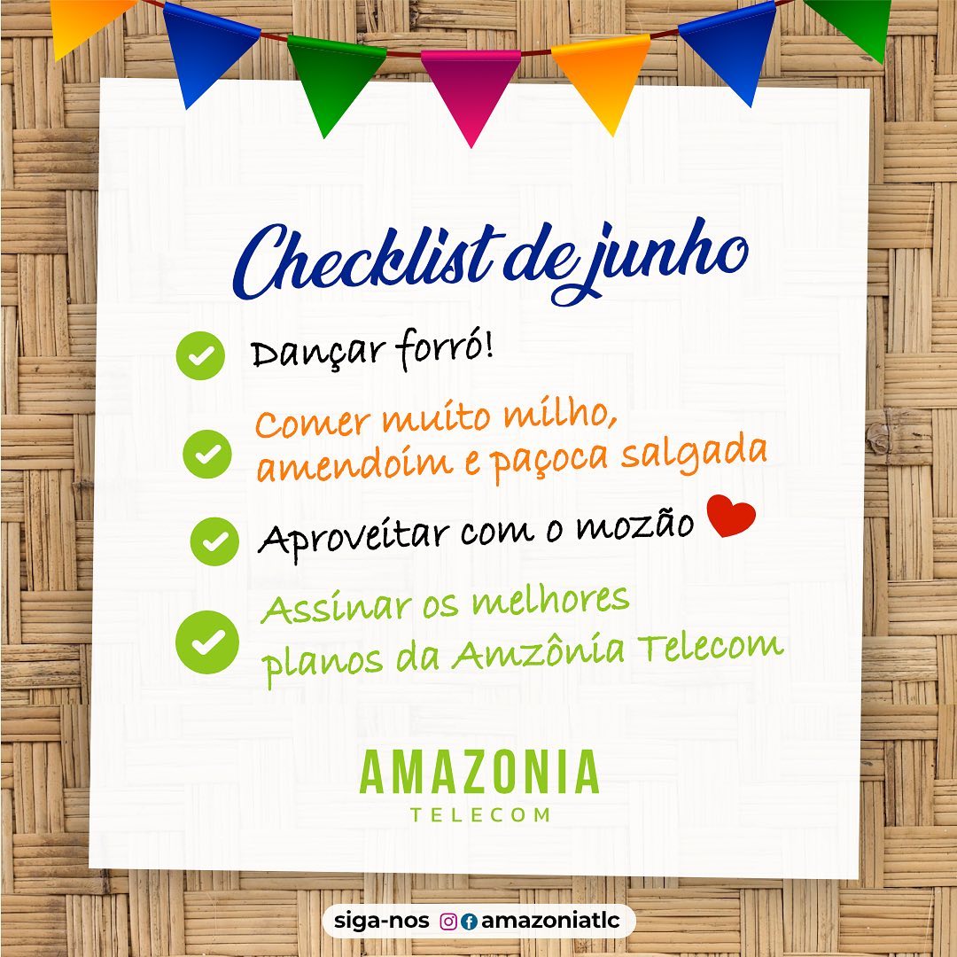 Conecte-se à alegria das festas juninas... - Amazônia Telecom | Facebook