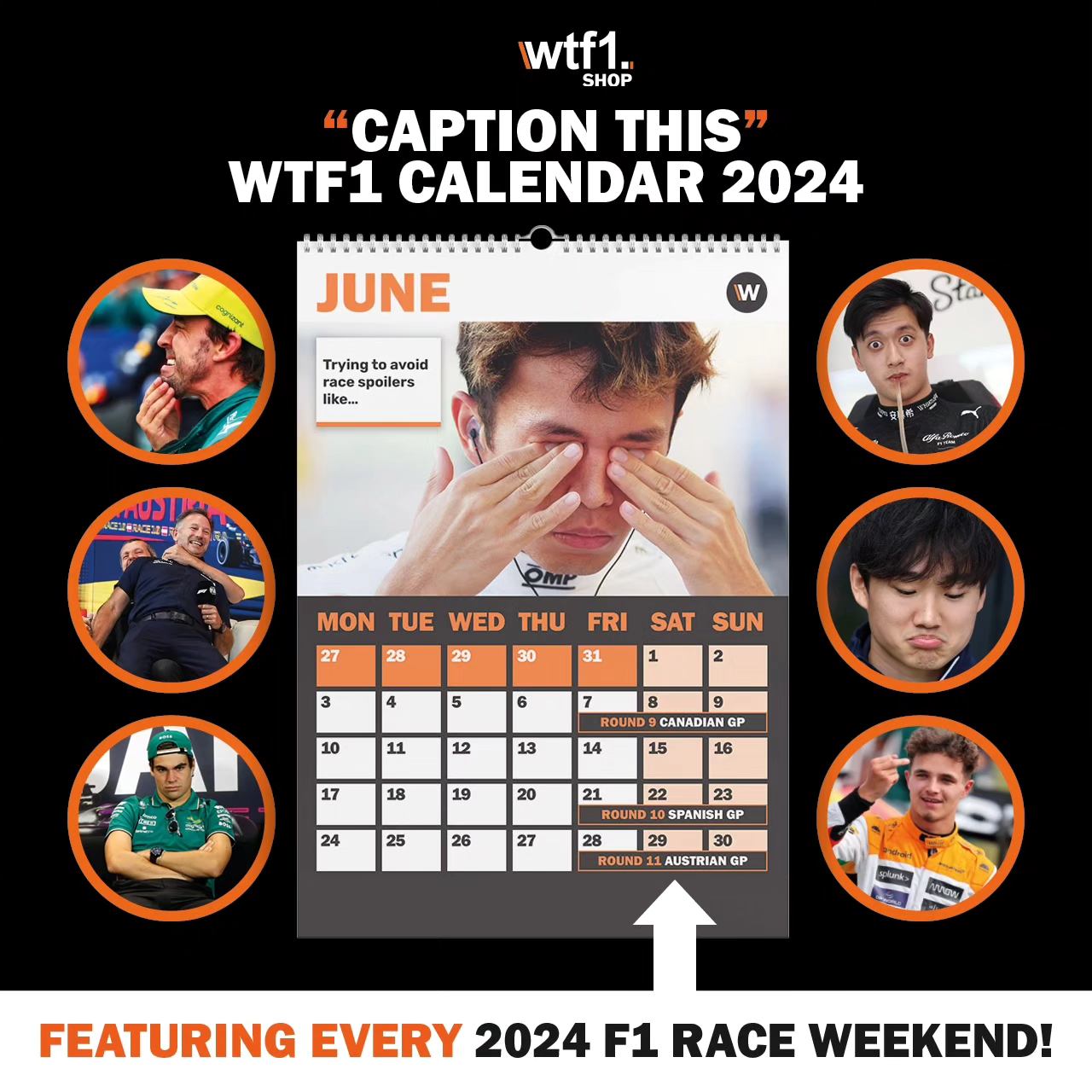 WTF1 - The WTF1 Calendar is BACK 🙌 Be prepared for next season with our ...