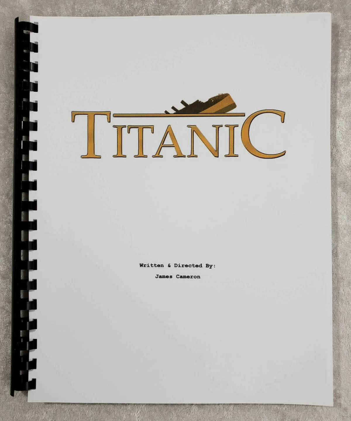 Titanic - I received a copy of James Cameron’s official movie script ...
