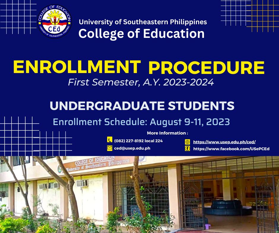 USeP - ENROLLMENT PROCEDURE (Undergraduate Students) First Semester, A ...