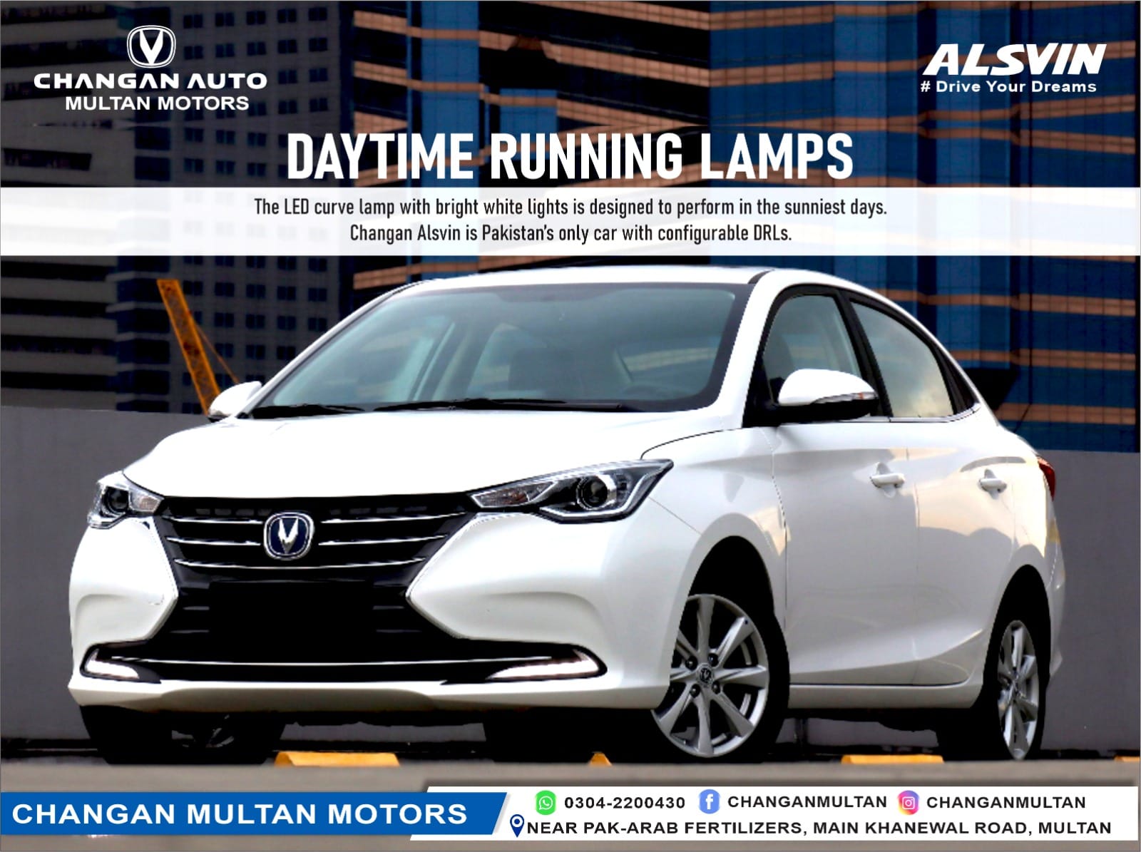 The LED curve lamp with bright... - Changan Multan Motors | Facebook