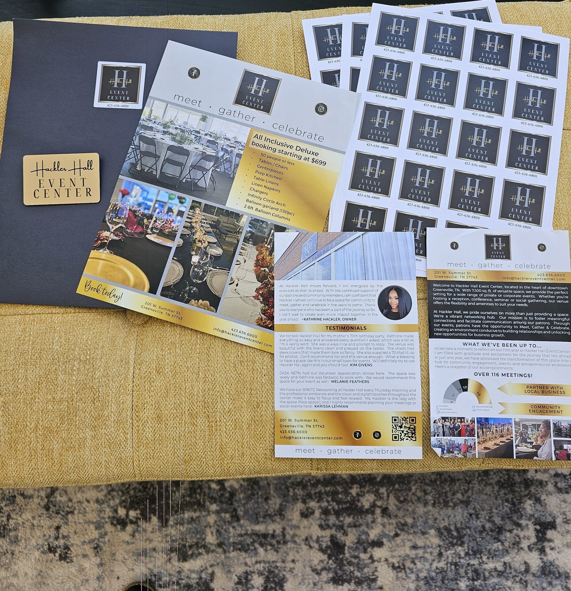 Hackler - Thank you Artistic Printers for always taking such great care ...