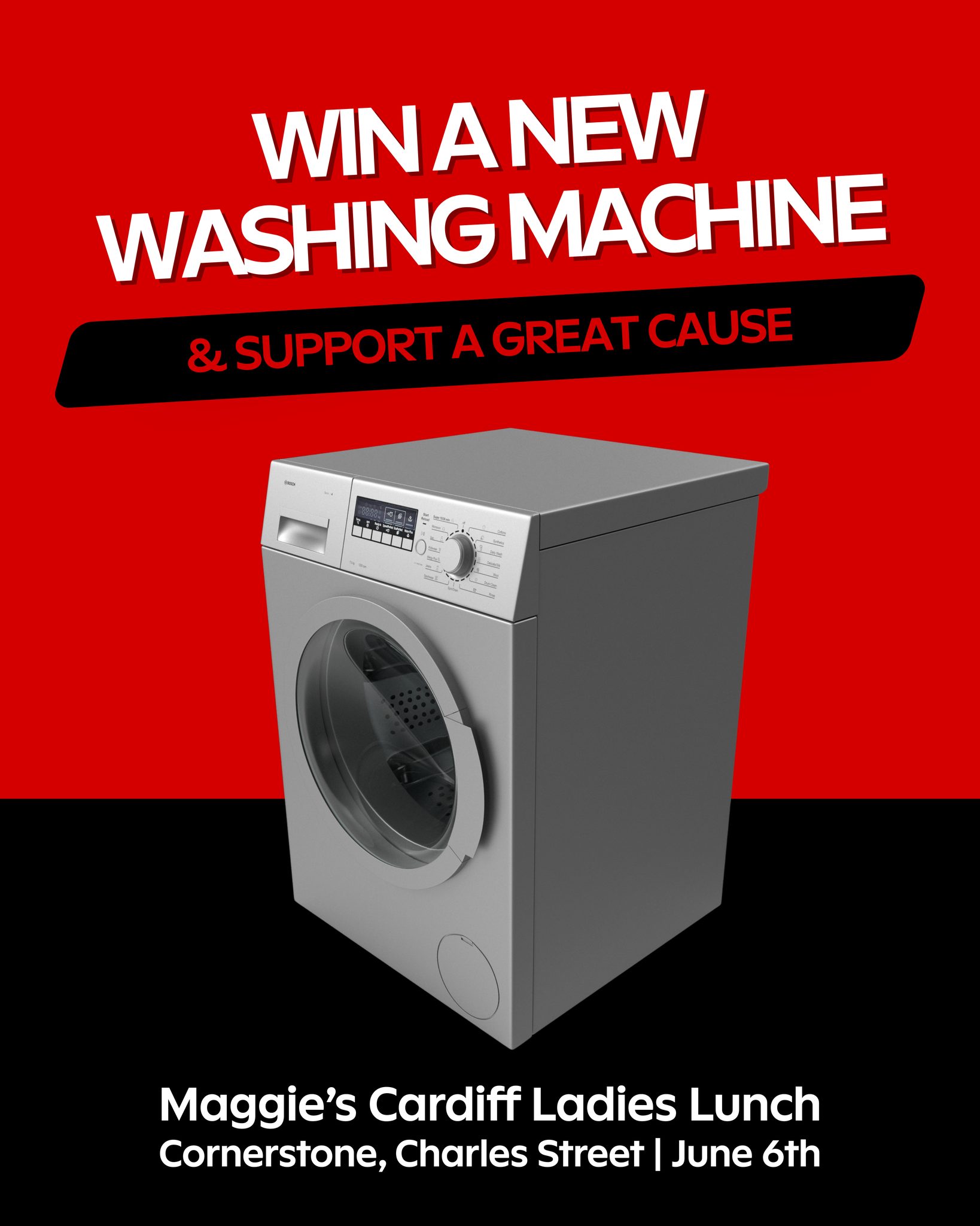Crwys - WIN a brand new Bosch Washing Machine & support a great cause ️ ...